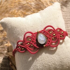 Bracelet Rouge & Labradorite