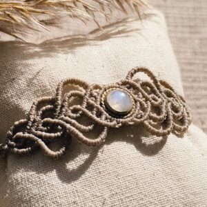 Bracelet Beige & Labradorite