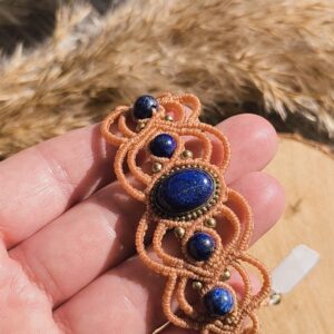 Bracelet Orange & Lapis Lazuli
