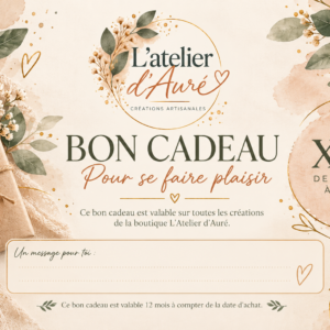 Bon cadeau numérique – L’Atelier d’Auré